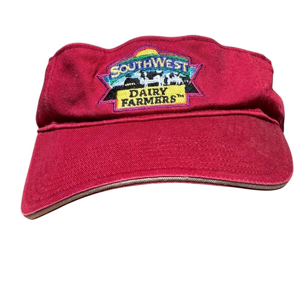 Red Dairy Farmers Visor